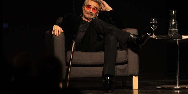 Burt Reynolds choking up at the Palm Beach Film Festival. Damon Higgins / The Palm Beach Post
