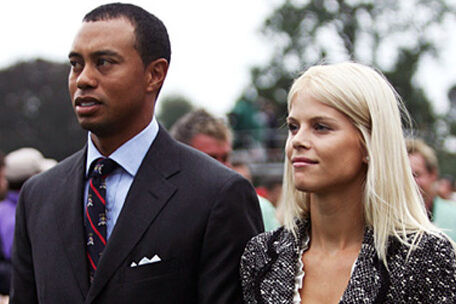 Tiger Woods, left, and Elin Nordegren. Palm Beach Post